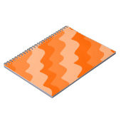 Carnet Dégradé ondulé orange des vagues océaniques (Côté gauche)