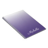 Carnet dégradé personnalisé ombre Ultra Violet (Côté Droit)