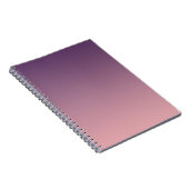 Carnet Dégradé rose et lilas, Ombre. (Côté Droit)