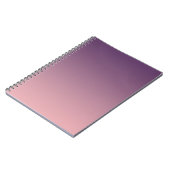 Carnet Dégradé rose et lilas, Ombre. (Côté gauche)