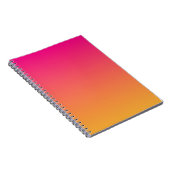 Carnet dégradé rose et orange (Côté Droit)