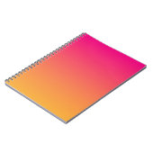 Carnet dégradé rose et orange (Côté gauche)