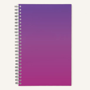 Carnet Dégradé vibrant de pourpre à rose