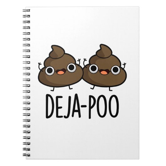 Carnet Déjà Poo Blague Double Caca Jeu de Mots (Devant)