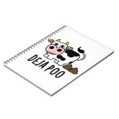 Carnet Deja Poo Drôle Pun Poop De Vache (Côté gauche)