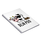 Carnet Deja Poo Vache Drôle Caca Pun (Côté Droit)