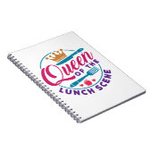 Carnet Déjeuner Dame Reine de la scène du déjeuner (Côté Droit)