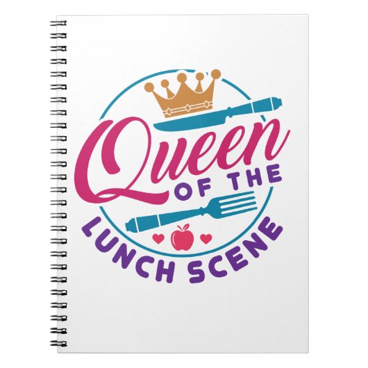 Carnet Déjeuner Dame Reine de la scène du déjeuner (Devant)