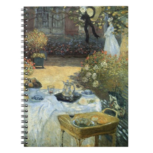 Carnet Déjeuner par Claude Monet, Impressionnisme Vintage (Devant)