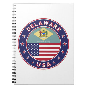 Carnet Delaware, T-shirt Delaware, autocollant Delaware