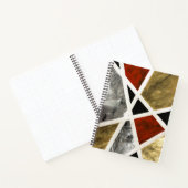 Carnet d'élégance Abstrait - Noir, Rouge, Or (Intérieur)