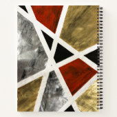 Carnet d'élégance Abstrait - Noir, Rouge, Or (Dos)