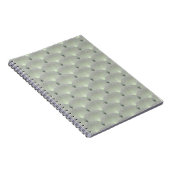 Carnet Délicat vert et gris, art déco. (Côté Droit)