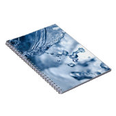 Carnet Délicates gouttes d'eau bleu clair (Côté Droit)