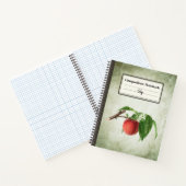 Carnet Délicieuse pêche dans une branche Comp personnalis (Intérieur)