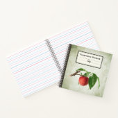 Carnet Délicieuse pêche dans une branche Comp personnalis (Intérieur)