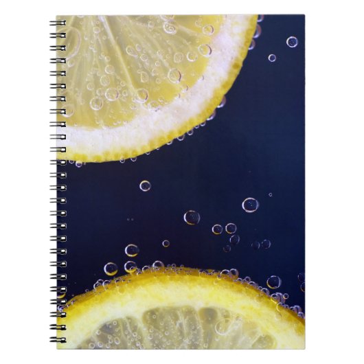 Carnet Délicieuses tranches de citron dans l'eau (Devant)
