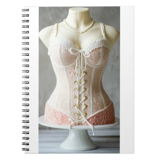 Carnet delicious bustier cake and sugar paste (Devant)