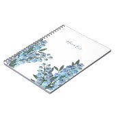 Carnet Delphinium bleu (Côté gauche)
