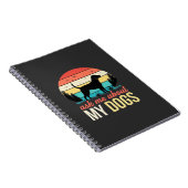 Carnet Demandez-moi à propos de mon chien Retro Sunset_1 (Côté Droit)