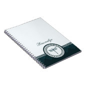 Carnet d'emblème de libellules bleues (Côté Droit)