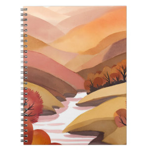 Carnet Demeure d'Automne Paysage aquarelle du feuillage