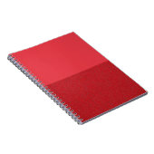 Carnet demi-bruit de la spirale rouge tomate - Per (Côté Droit)
