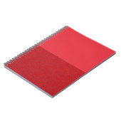 Carnet demi-bruit de la spirale rouge tomate - Per (Côté gauche)