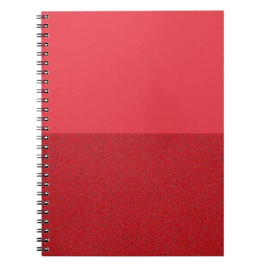 Carnet demi-bruit de la spirale rouge tomate - Per (Devant)