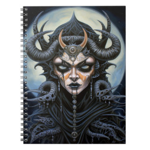 Carnet Demon Woman Queen Dark Imaginaire Art