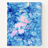 Carnet d'encre bleu Abstrait (Dos)