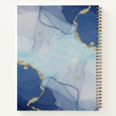 Carnet d'encre bleu alcool (Dos)