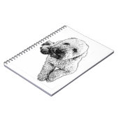 Carnet d'encre réaliste Lagotto (Côté gauche)