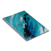 Carnet d'énergie de l'océan Abstrait Aqua Blue (Côté Droit)