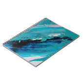 Carnet d'énergie de l'océan Abstrait Aqua Blue (Côté gauche)