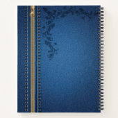 Carnet Denim aux Jeans peints à la floraison (Dos)