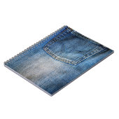 Carnet denim bleu (Côté gauche)