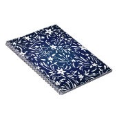 Carnet Denim Blooms : Floral Pattern Arrière - plan (Côté Droit)