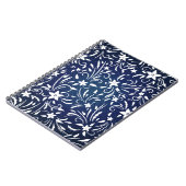 Carnet Denim Blooms : Floral Pattern Arrière - plan (Côté gauche)