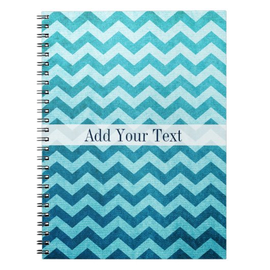 Carnet Denim Chevron par Shirley Taylor (Devant)