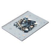 Carnet Denim Diamants & Perles Jeans Bling (Côté gauche)