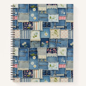 Carnet Denim Patchwork (Devant)