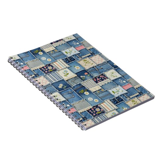 Carnet Denim Patchwork (Côté Droit)