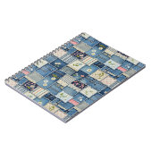 Carnet Denim Patchwork (Côté gauche)