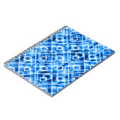 Carnet Denim Tie Dye Texture : Élégance Moderne. (Côté gauche)