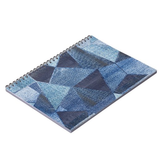 Carnet Denim Urban : Patchwork à rayures détendues. (Côté gauche)