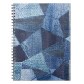 Carnet Denim Urban : Patchwork à rayures détendues. (Devant)