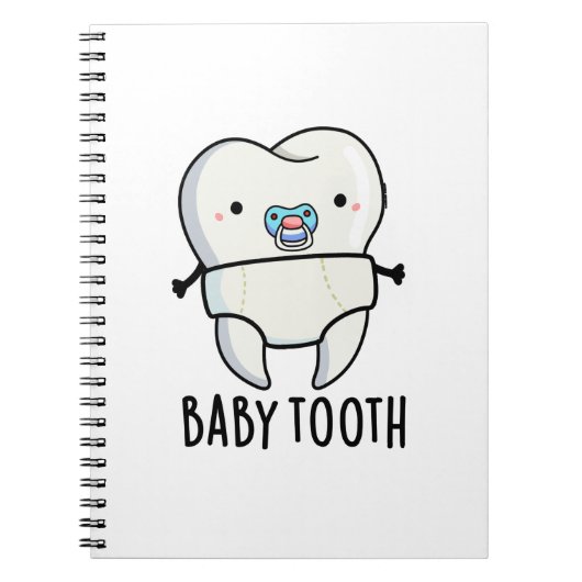 Carnet Dent de bébé Blague sur les dents Pun (Devant)