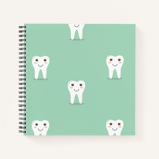 Carnet Dent heureuse Kawaii (Devant)