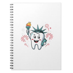 Carnet Dental Squad 4 juillet Dentist Funny American